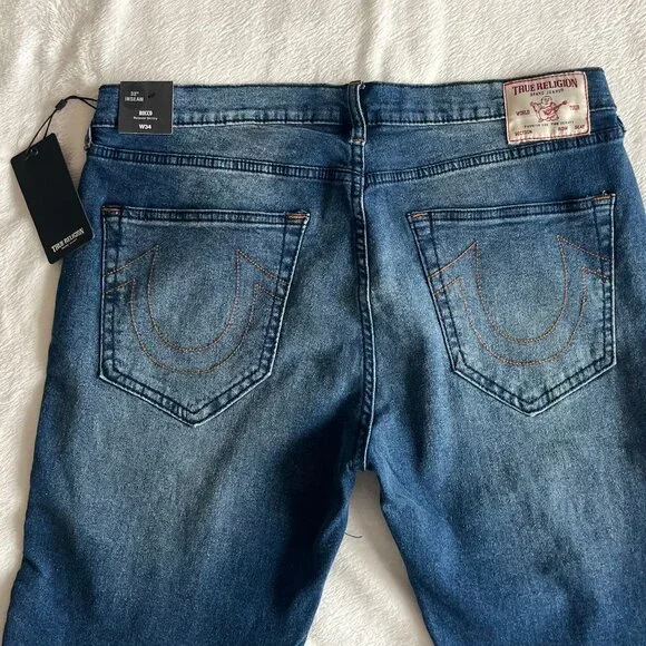 True Religion Brand Jeans Rocco Relaxed Skinny Denim Jean Men's Size 34Wx32L NWT - Picture 9 of 11